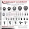 Service Caster 4'' Gray Polyurethane Wheel Swivel 7/16'' Grip Ring Stem Caster with Brake SCC-GR20S414-PPUB-TLB-716138 - alternate 4
